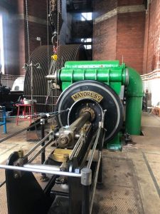 Old engine restored at Leigh Spinners Mill using two hour gloss paint