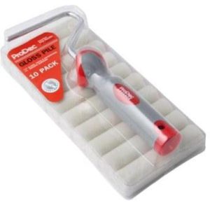 4" Gloss Mini Roller 10 Pk & Frame