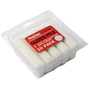 4" Gloss Short Pile Mini Roller Sleeves 10 Pk