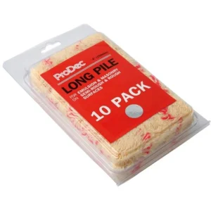 10pk 4" Long Pile Woven Mini Roller Sleeves