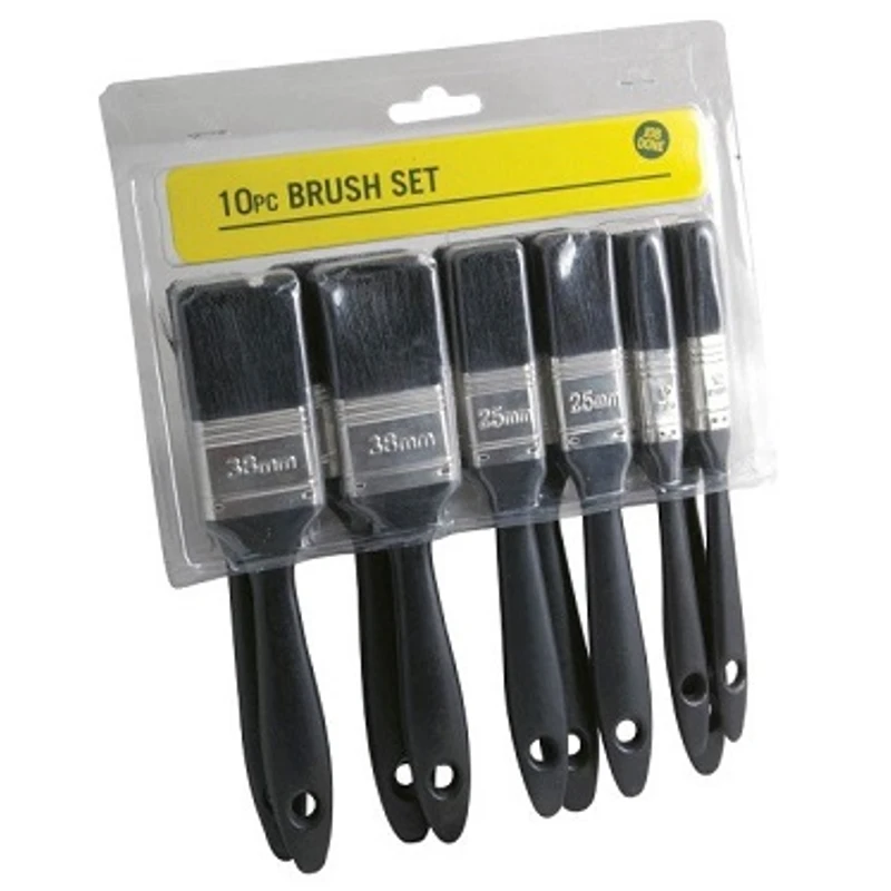 10pc Just The Job Synthetic Brush Set