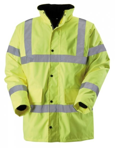 high visibility coat with hood