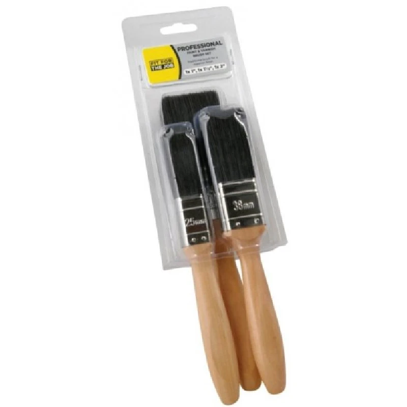 Fit For The Job 3Piece Professional Brush Set Palatine Paints