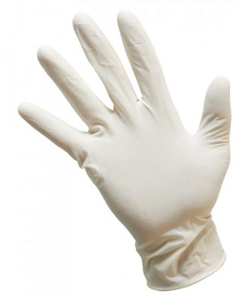 coloured latex gloves