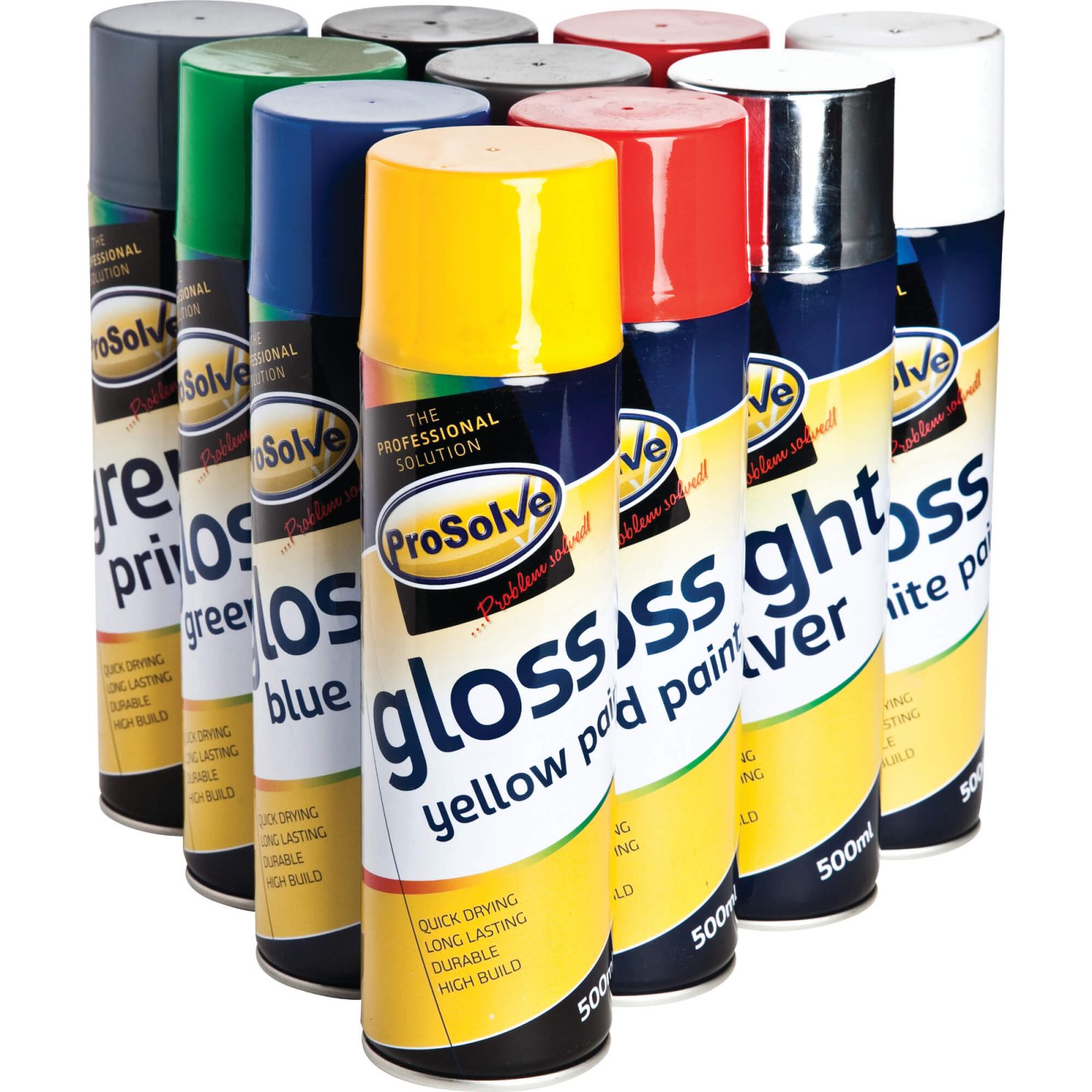 Prosolve™ All Purpose Acrylic Gloss Paint 500ml Aerosol