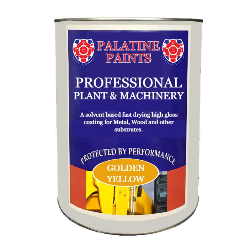 Palatine Plant & Machinery Paint Enamel Gloss Golden Yellow 5L