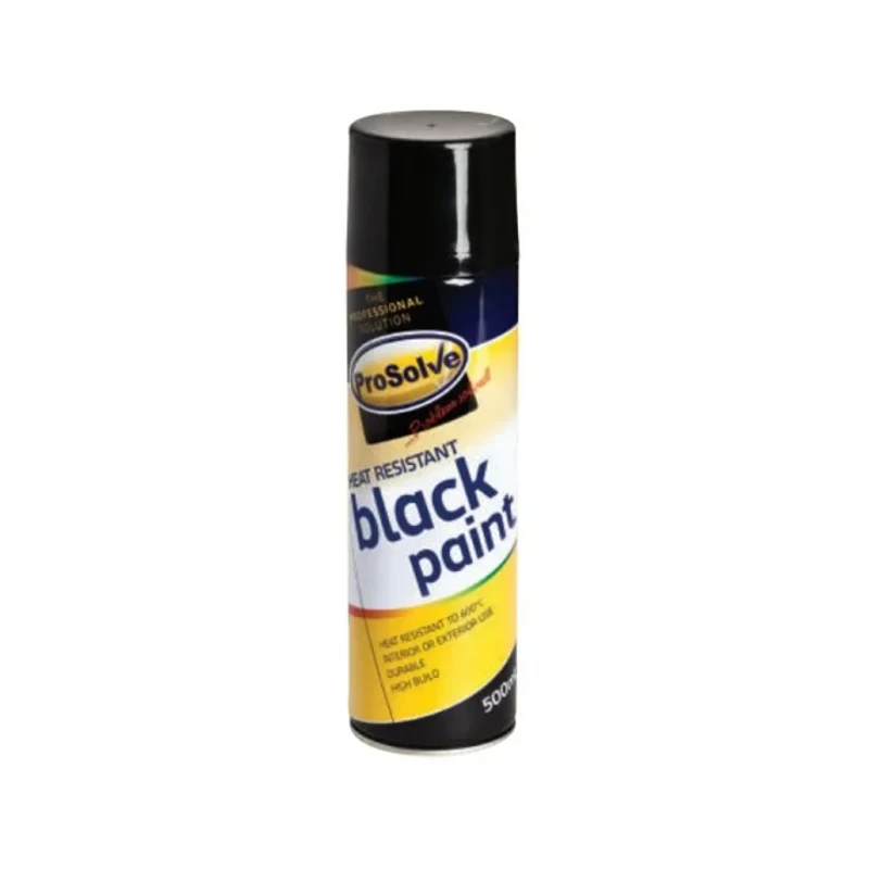 ProSolve 600 Degree Heat Resistance Black Spray 500ml