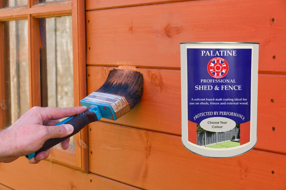 Palatine Shed paint & Fence Paint Painting a shed