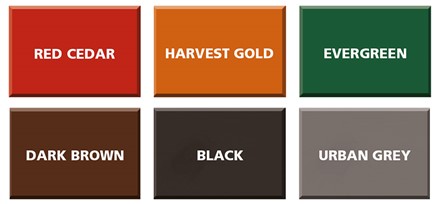Barrettine Shed & Fence Colour Card