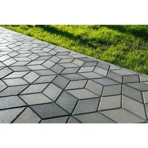 A patio cleaned with Sodium Hypochlorite Patio Cleaner