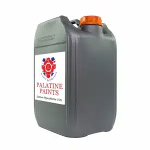 25L container of sodium hypochlorite