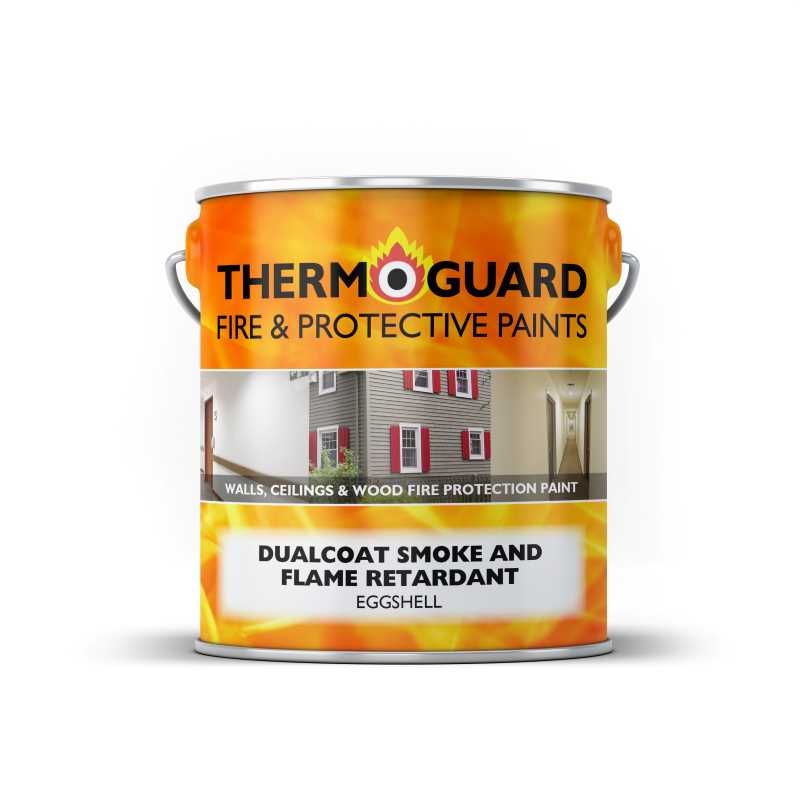 A tin of Thermoguard Dualcoat SFR Eggshell