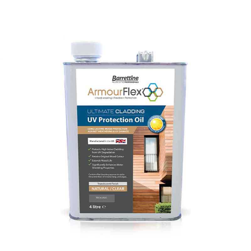 A tin of ArmourFlex UV Protection Oil