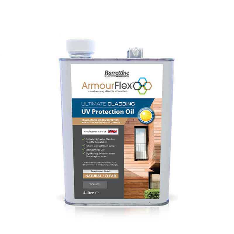 A tin of ArmourFlex UV Protection Oil