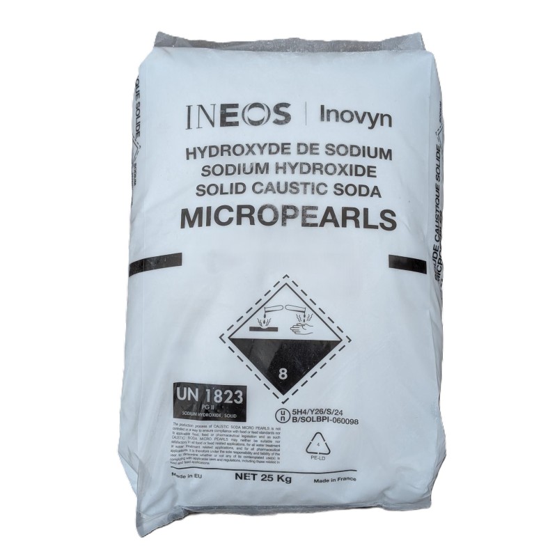 25Kg bag of caustic soda